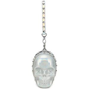 6241 3D Skull Purse Wristlet Handbag Small Clutch Bag PU Rivet Punk Gothic